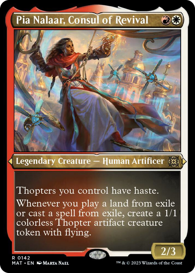 0142 Pia Nalaar, Consul of Revival (Foil Etched) R March of the Machine: The Aftermath
