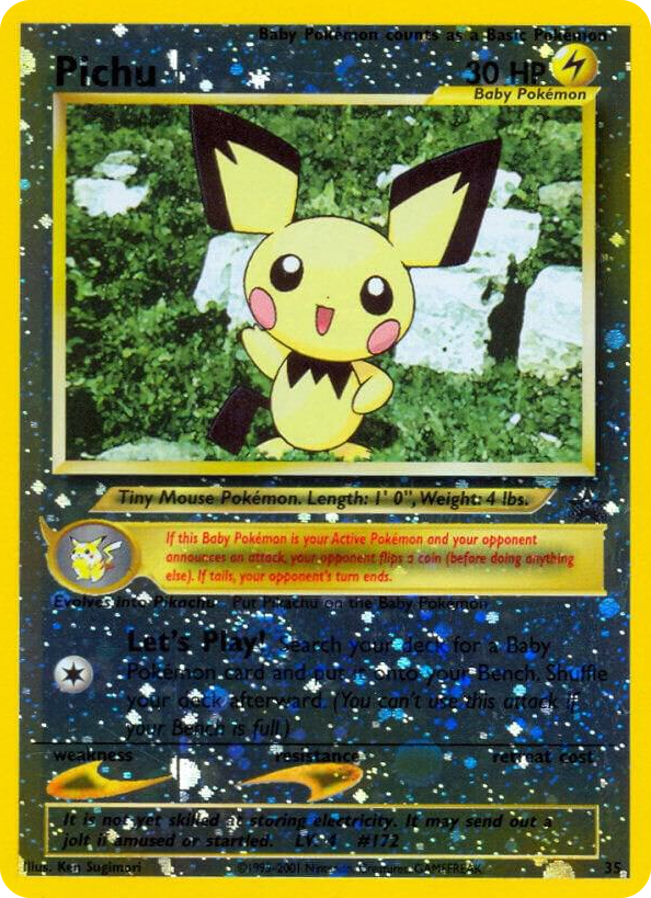 0035 Pichu Promo WoTC Promo