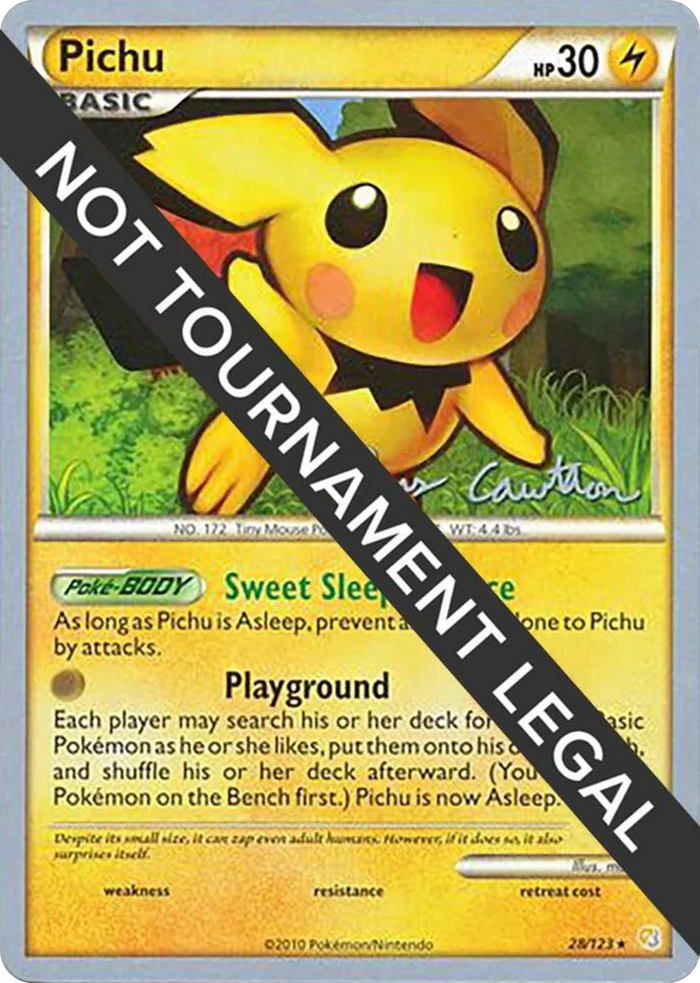 0028 Pichu - 2011 (Ross Cawthon) Rare World Championship Decks