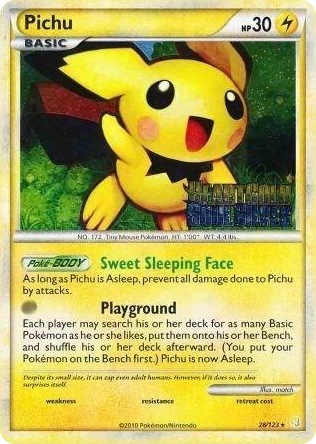 0028 Pichu - 28/123 (Prerelease) Promo Nintendo Promos