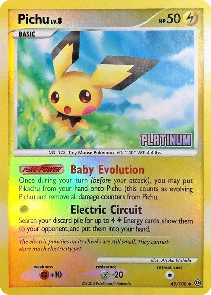 0045 Pichu - 45/106 [Platinum] Promo Burger King Promos