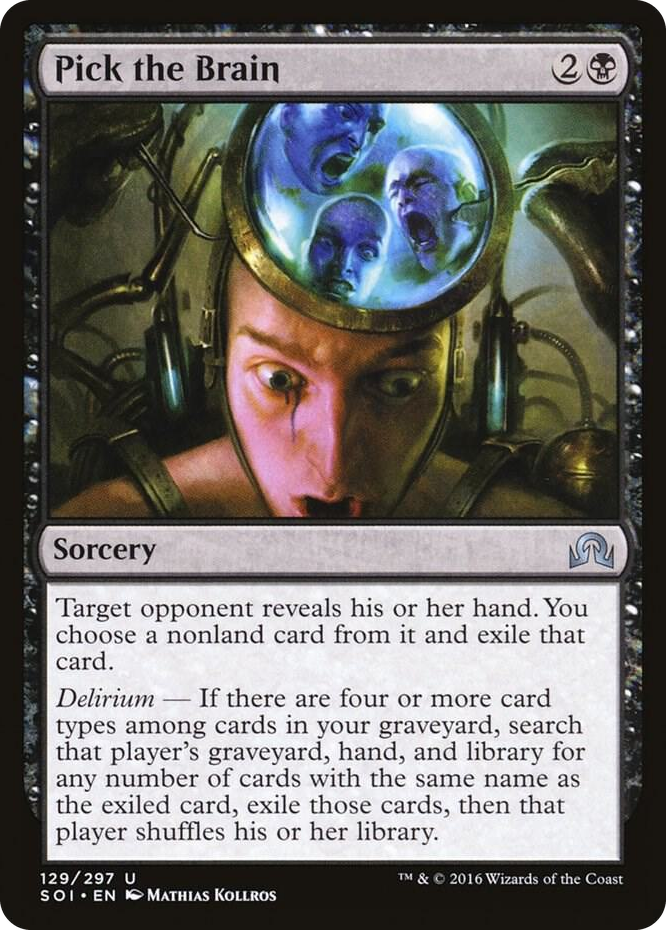 Pick the Brain #129 U - Shadows over Innistrad Pokemon card