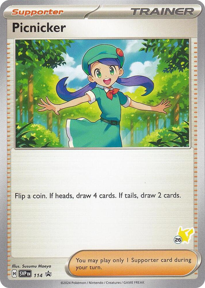 0114 Picnicker - Pikachu 26 Promo Battle Academy 2024