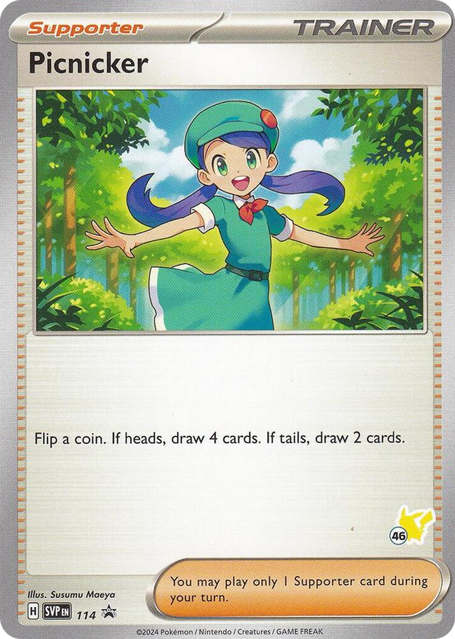 0114 Picnicker - Pikachu 46 Promo Battle Academy 2024