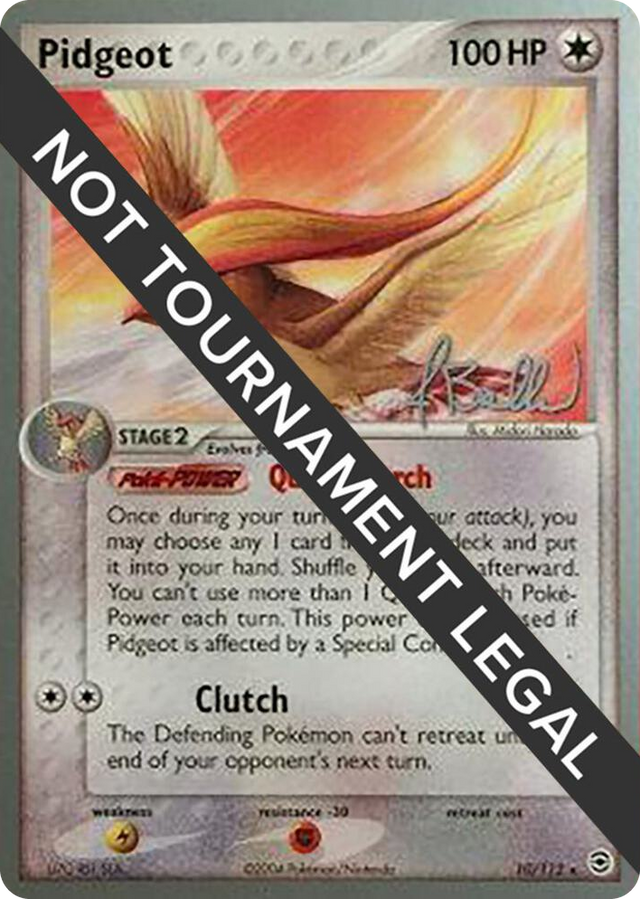 0010 Pidgeot - 2006 (Jimmy Ballard) Rare World Championship Decks