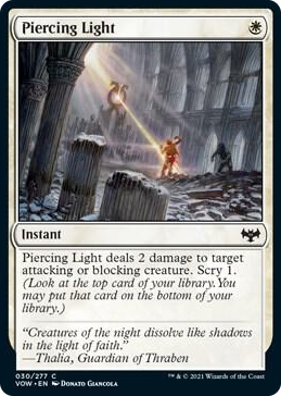 0030 Piercing Light C Innistrad: Crimson Vow