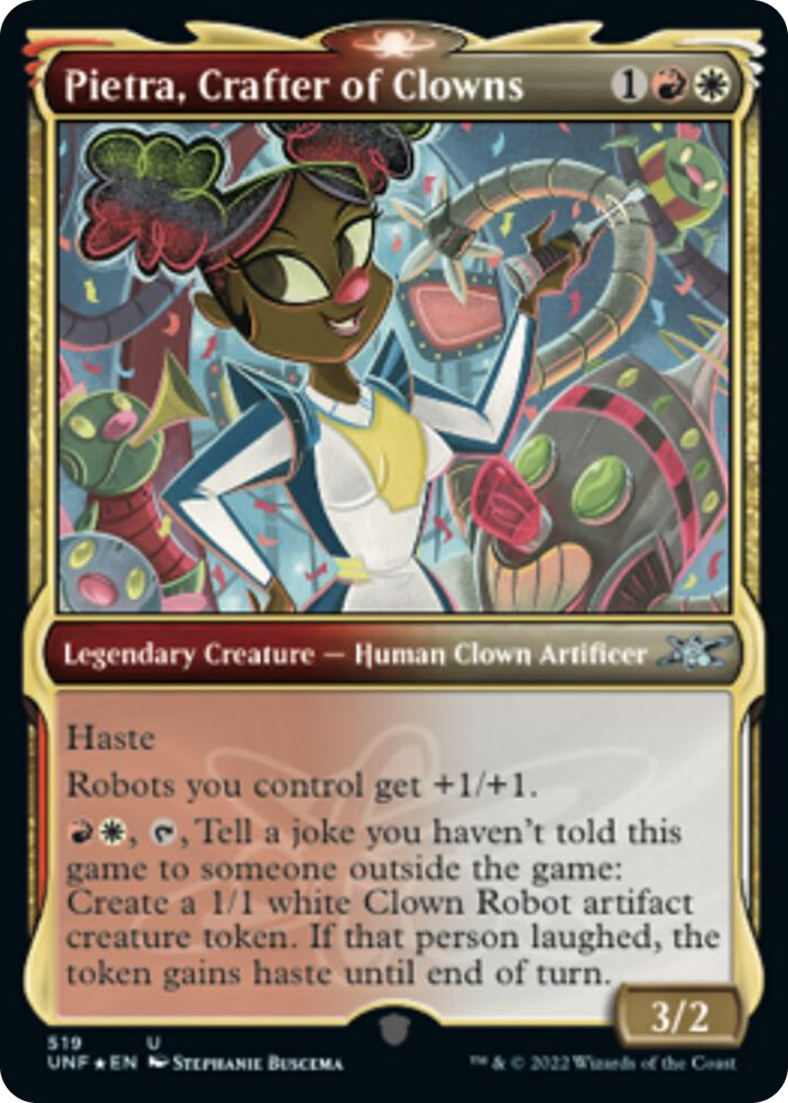 0519 Pietra, Crafter of Clowns (Showcase) (Galaxy Foil) U Unfinity
