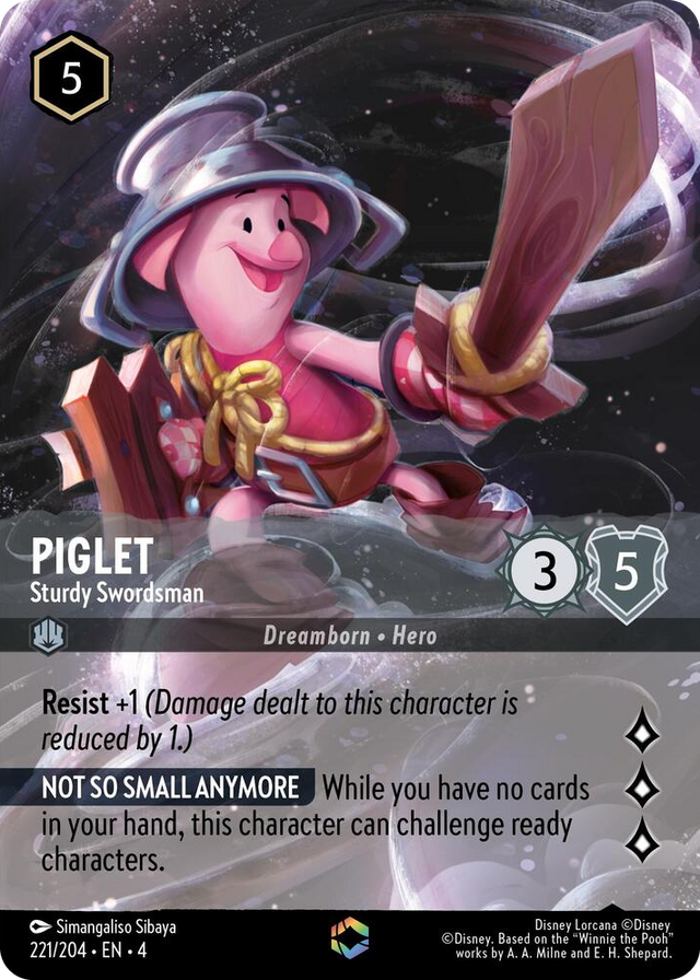 0221 Piglet - Sturdy Swordsman (Enchanted) Enchanted Ursula's Return