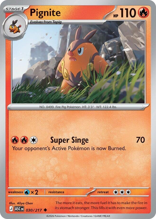 0030 Pignite Uncommon Ascended Heroes