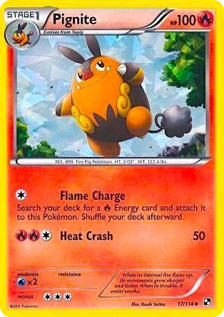 0017 Pignite - 17/114 (Cracked Ice Holo) Promo Miscellaneous Cards & Products