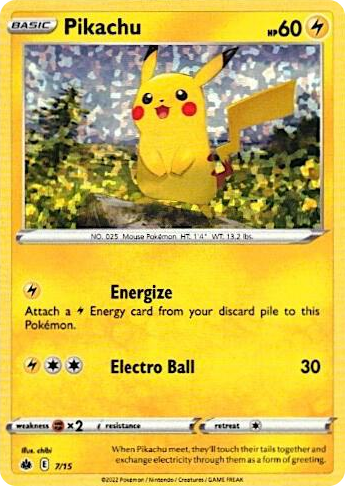 0007 Pikachu Promo McDonald's Promos 2022