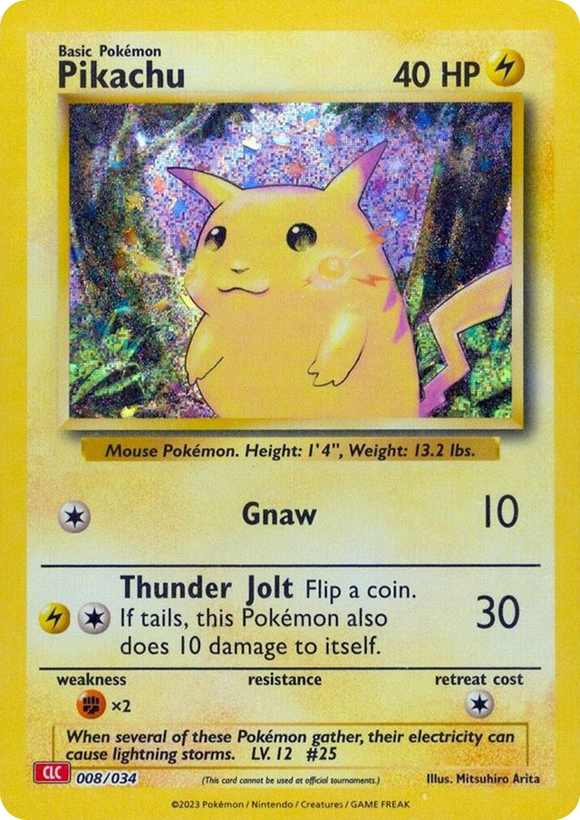 0008 Pikachu Classic Collection Trading Card Game Classic