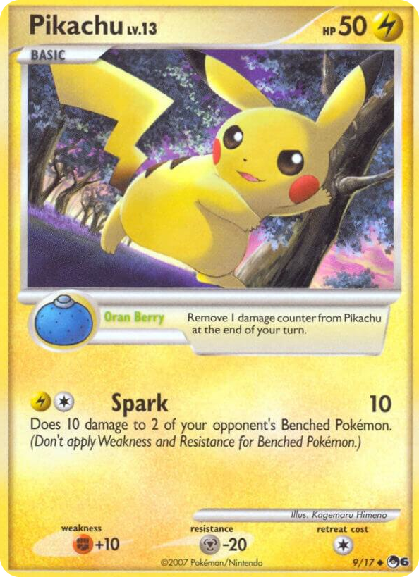 0009 Pikachu Common POP Series 6