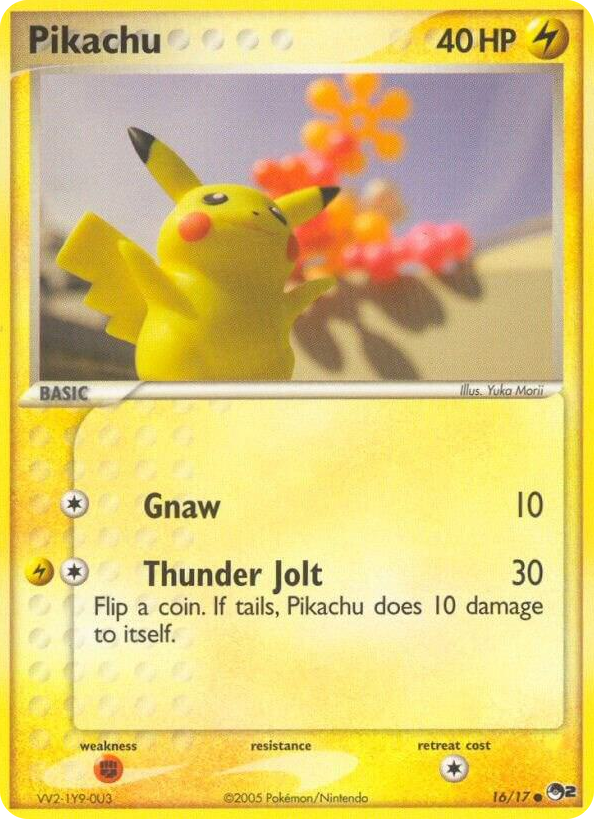 0016 Pikachu Common POP Series 2