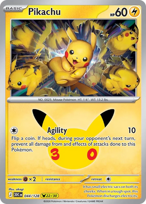 0044 Pikachu (akagi) 30th Celebration