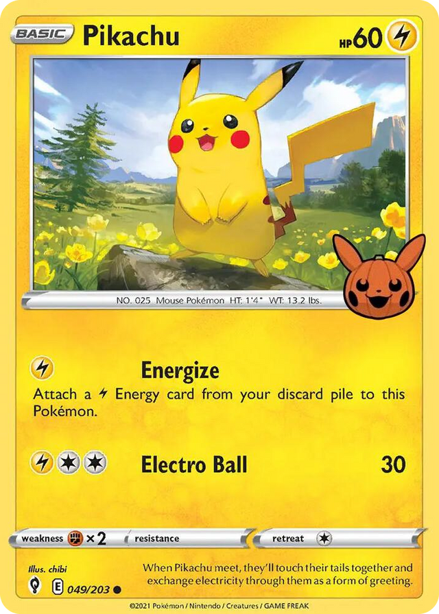 0049 Pikachu Promo Trick or Trade BOOster Bundle