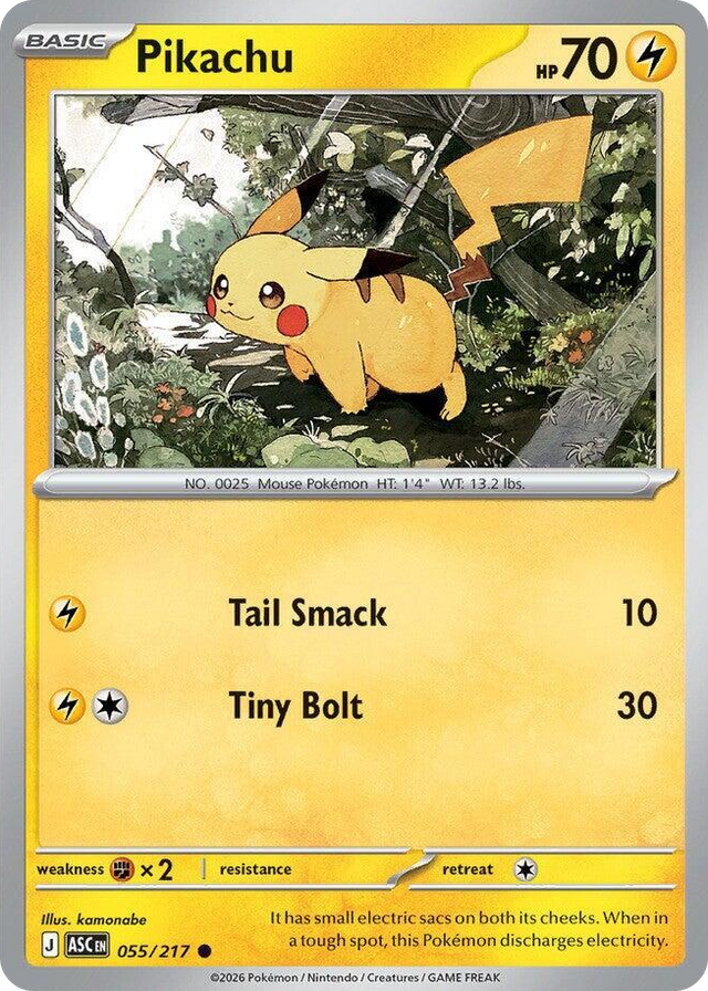 0055 Pikachu Common Ascended Heroes