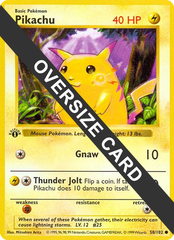 0058 Pikachu Promo Jumbo Cards
