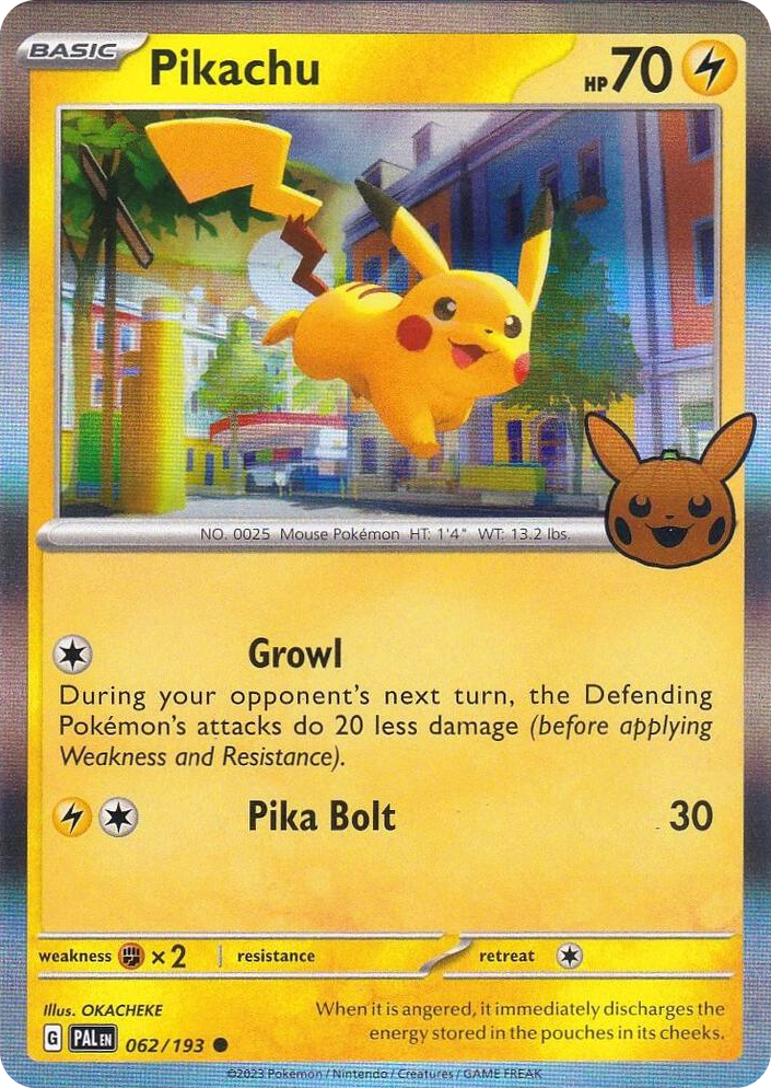 0062 Pikachu Common Trick or Trade BOOster Bundle 2023
