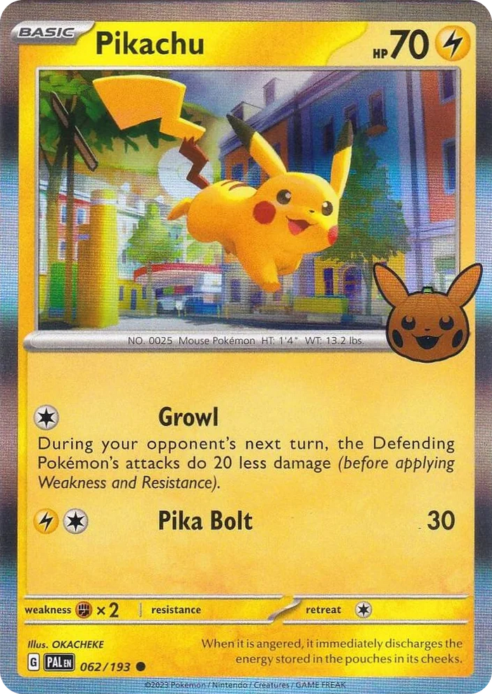 0062 Pikachu Common Trick or Trade BOOster Bundle 2023