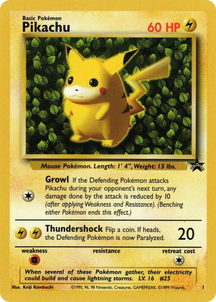 0001 Pikachu (1) Promo WoTC Promo