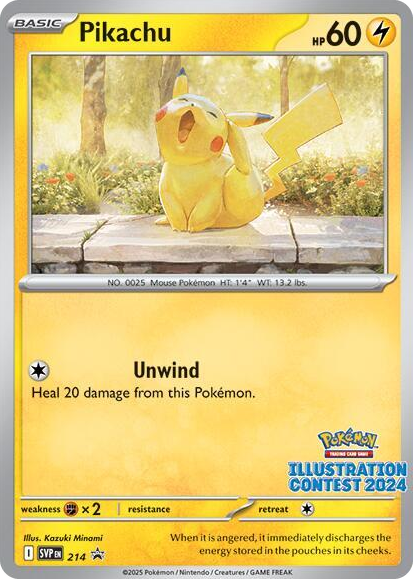 0214 Pikachu - 214 (Illustration Contest 2024) Promo Scarlet & Violet Promo Cards