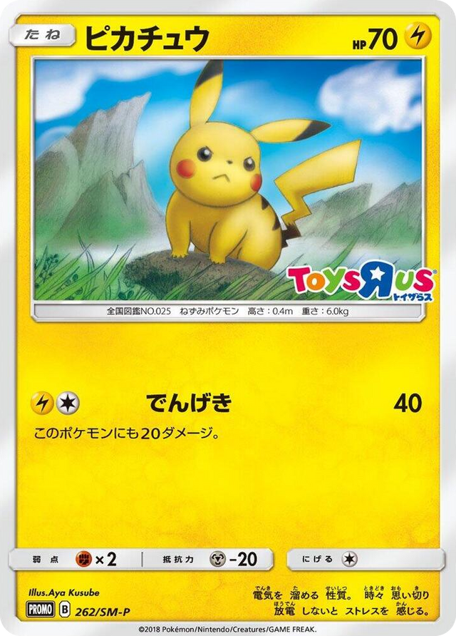 0262 Pikachu - 262/SM-P SM-P: Sun & Moon Promos