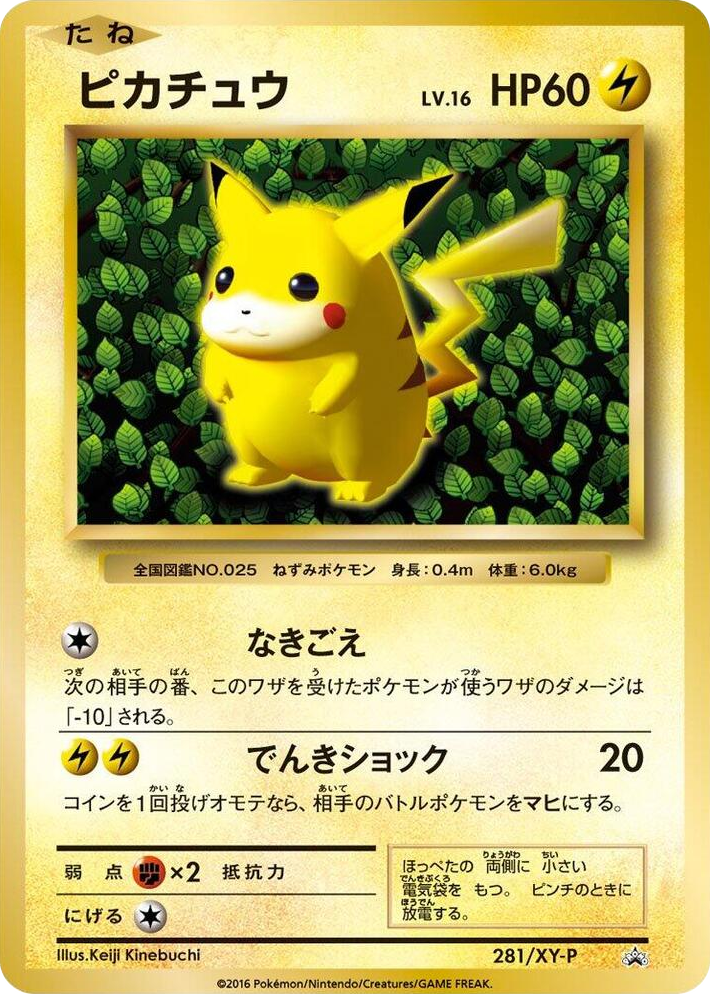0281 Pikachu - 281/XY-P Common XY-P: XY Promos