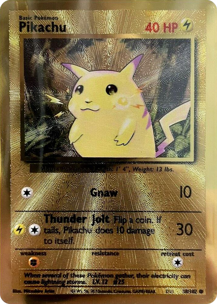 0058 Pikachu - 58/102 (Celebrations Metal Card) Promo Miscellaneous Cards & Products