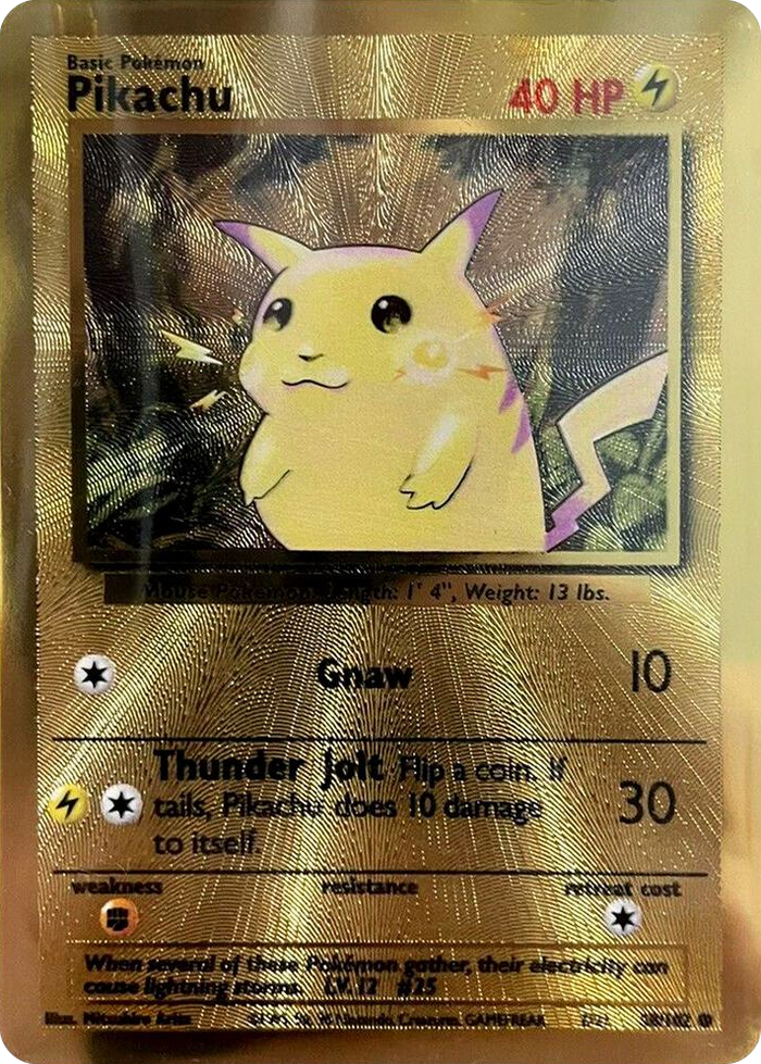 0058 Pikachu - 58/102 (Celebrations Metal Card) Promo Miscellaneous Cards & Products