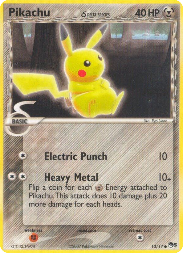 0013 Pikachu (Delta Species) Common POP Series 5