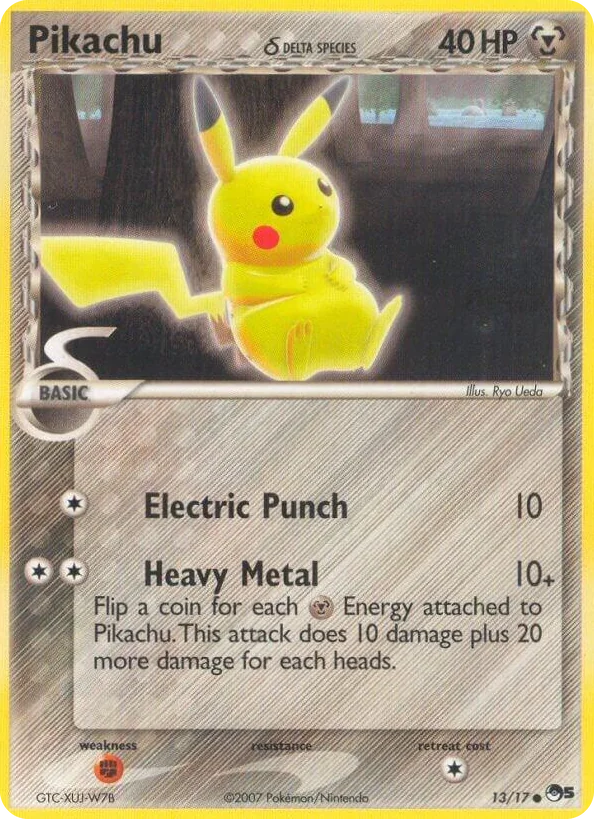0013 Pikachu (Delta Species) Common POP Series 5