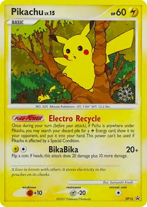 DP016 Pikachu - DP16 Promo Countdown Calendar Promos