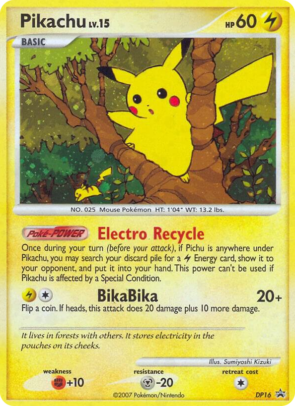 DP016 Pikachu - DP16 Promo Diamond and Pearl Promos