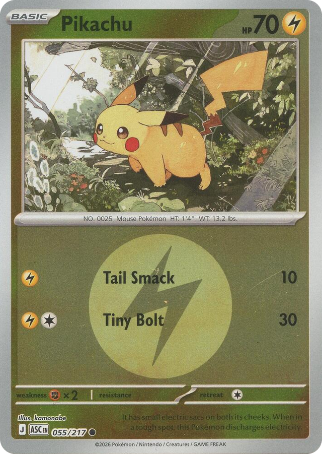 0055 Pikachu (Energy Symbol Pattern) Common Ascended Heroes