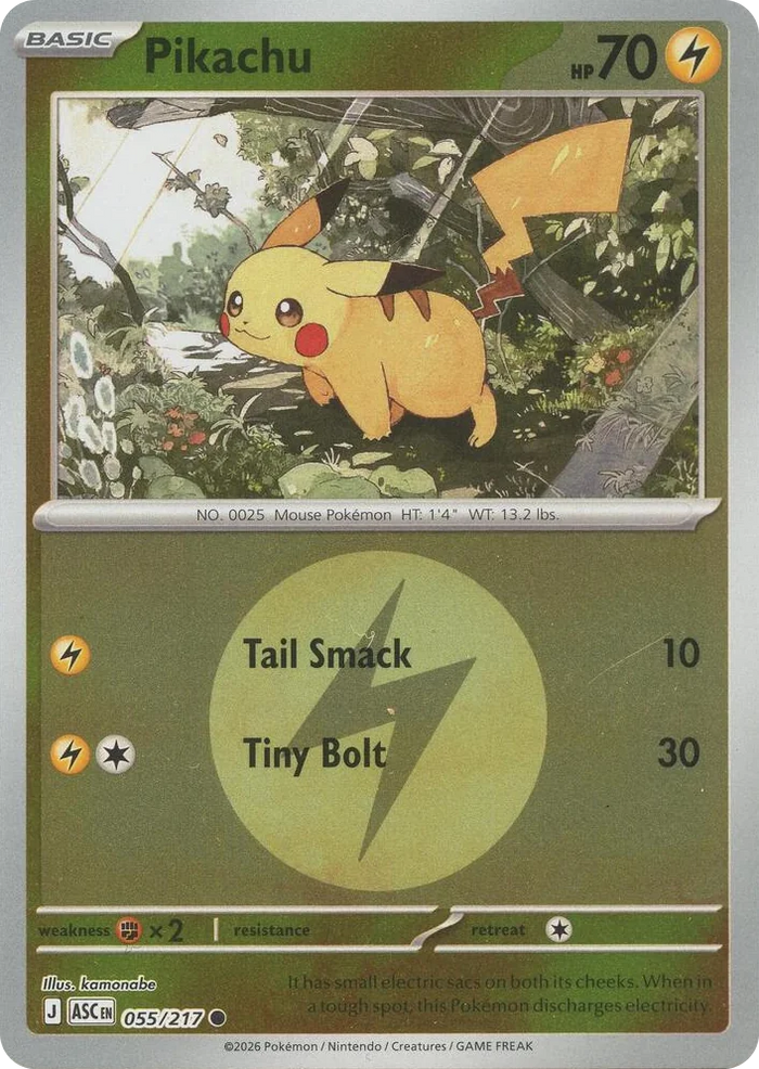 0055 Pikachu (Energy Symbol Pattern) Common Ascended Heroes