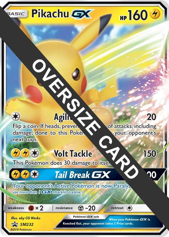 SM232 Pikachu GX - SM232 Promo Jumbo Cards