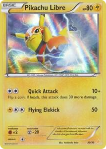 0030 Pikachu Libre (30 - Holo) Common XY Trainer Kit: Pikachu Libre & Suicune