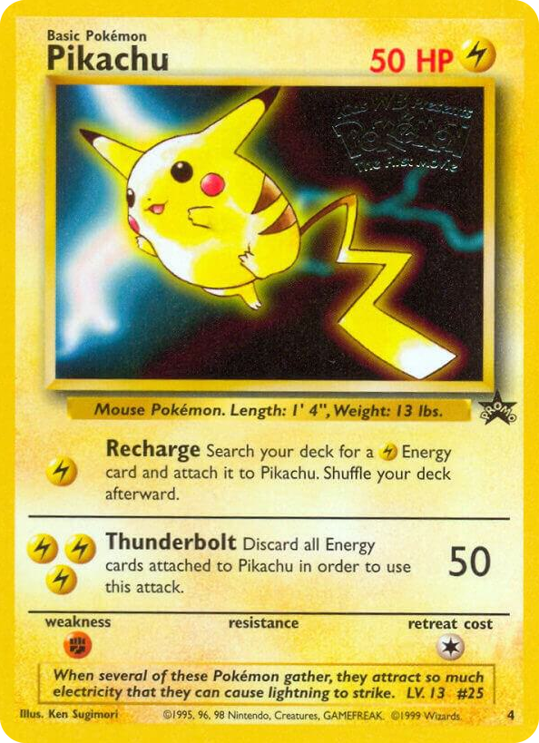 0004 Pikachu (Movie Promo) Promo WoTC Promo