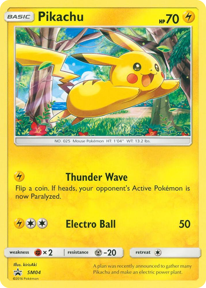 SM004 Pikachu - SM04 Promo SM Promos