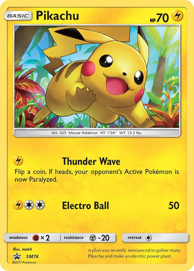 SM076 Pikachu - SM76 Promo SM Promos