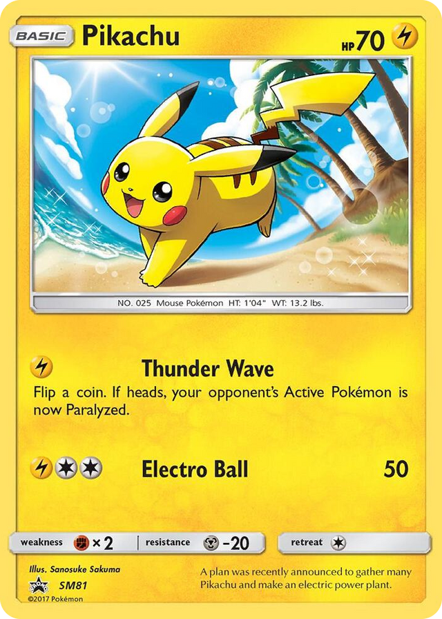 SM081 Pikachu - SM81 Promo SM Promos