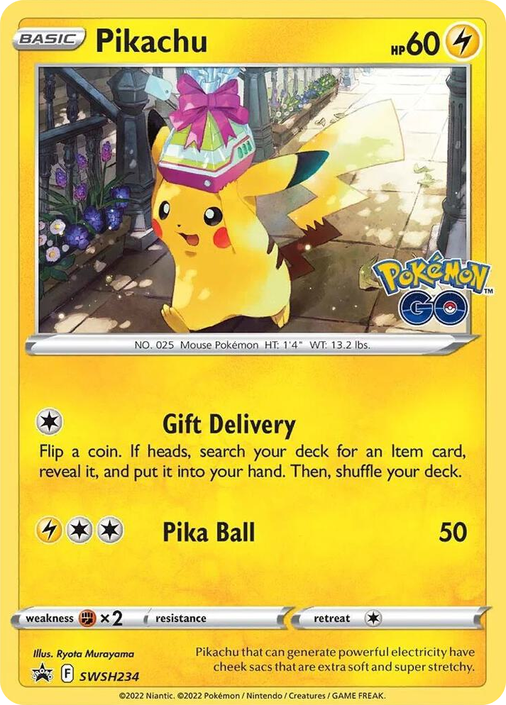 0234 Pikachu - SWSH234 Promo Sword & Shield Promo Cards