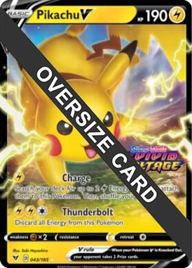 0043 Pikachu V - 043/185 (Vivid Voltage Stamped) Promo Jumbo Cards