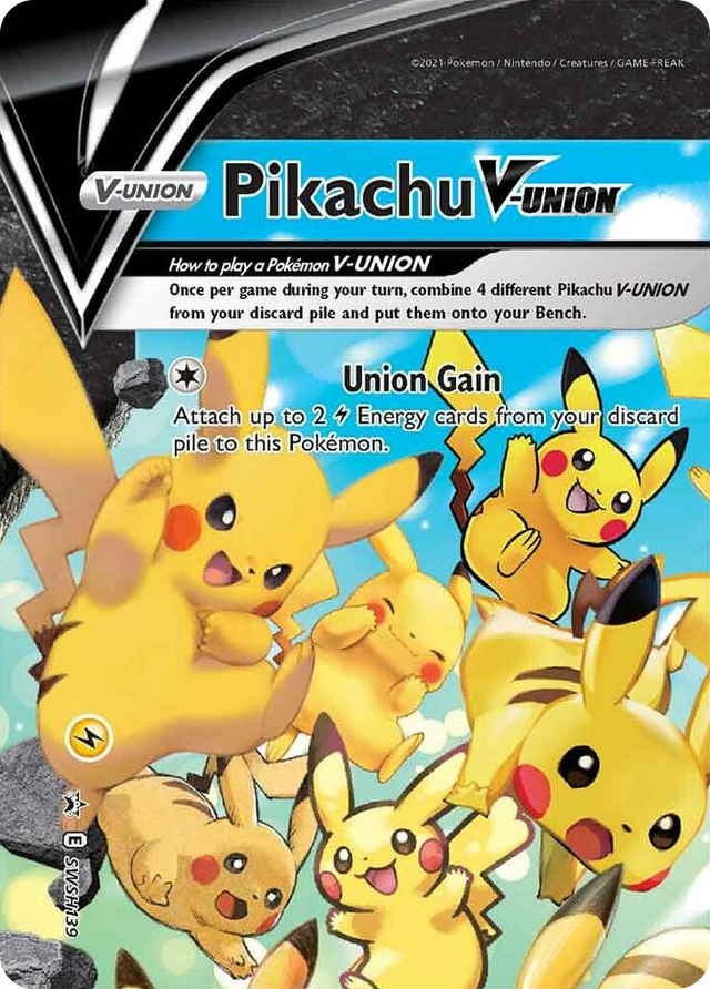 0139 Pikachu V-Union - SWSH139 Promo Sword & Shield Promo Cards