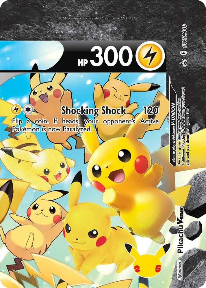 0140 Pikachu V-Union - SWSH140 Promo Sword & Shield Promo Cards