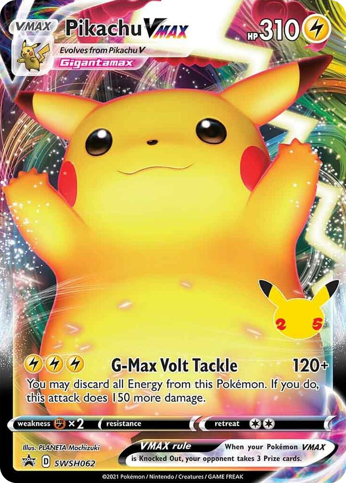 0062 Pikachu VMAX - SWSH062 Promo Sword & Shield Promo Cards