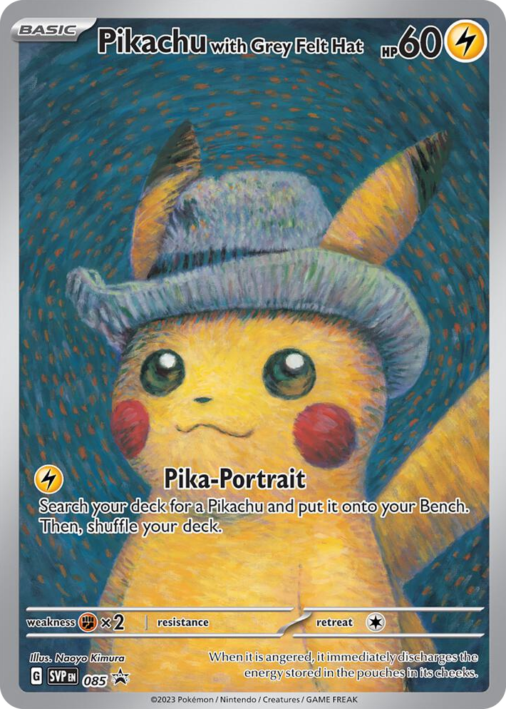 0085 Pikachu with Grey Felt Hat Promo Scarlet & Violet Promo Cards