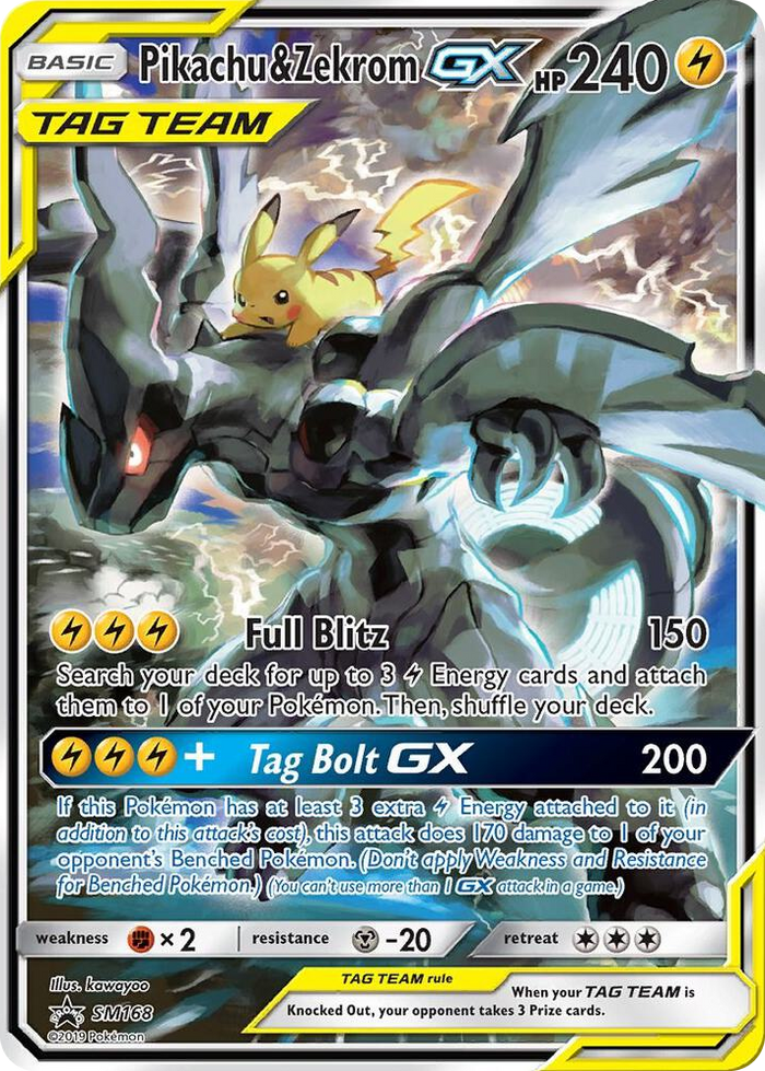 SM168 Pikachu & Zekrom GX Promo SM Promos