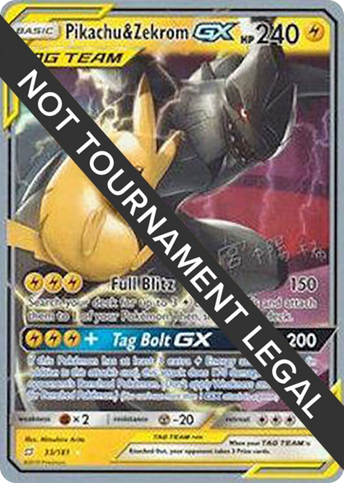0033 Pikachu & Zekrom GX - 2019 (Haruki Miyamoto) Ultra Rare World Championship Decks